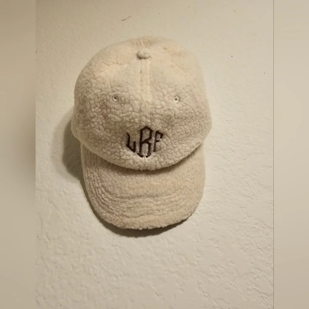 Cream Sherpa  Baseball Cap - Cozy Winter Hat